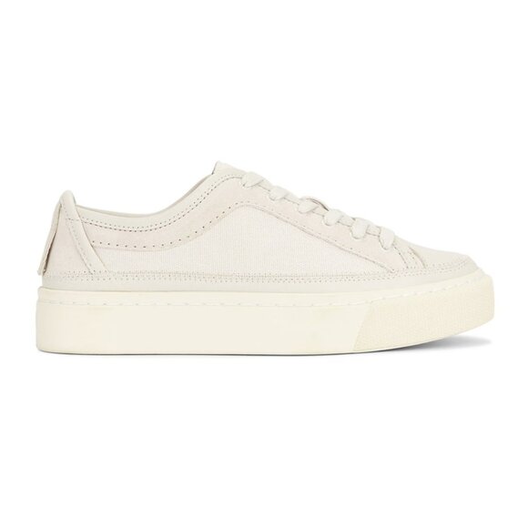 All Saints Milla Sneaker Leather Low Top in Cream Size 9 - Picture 2 of 8